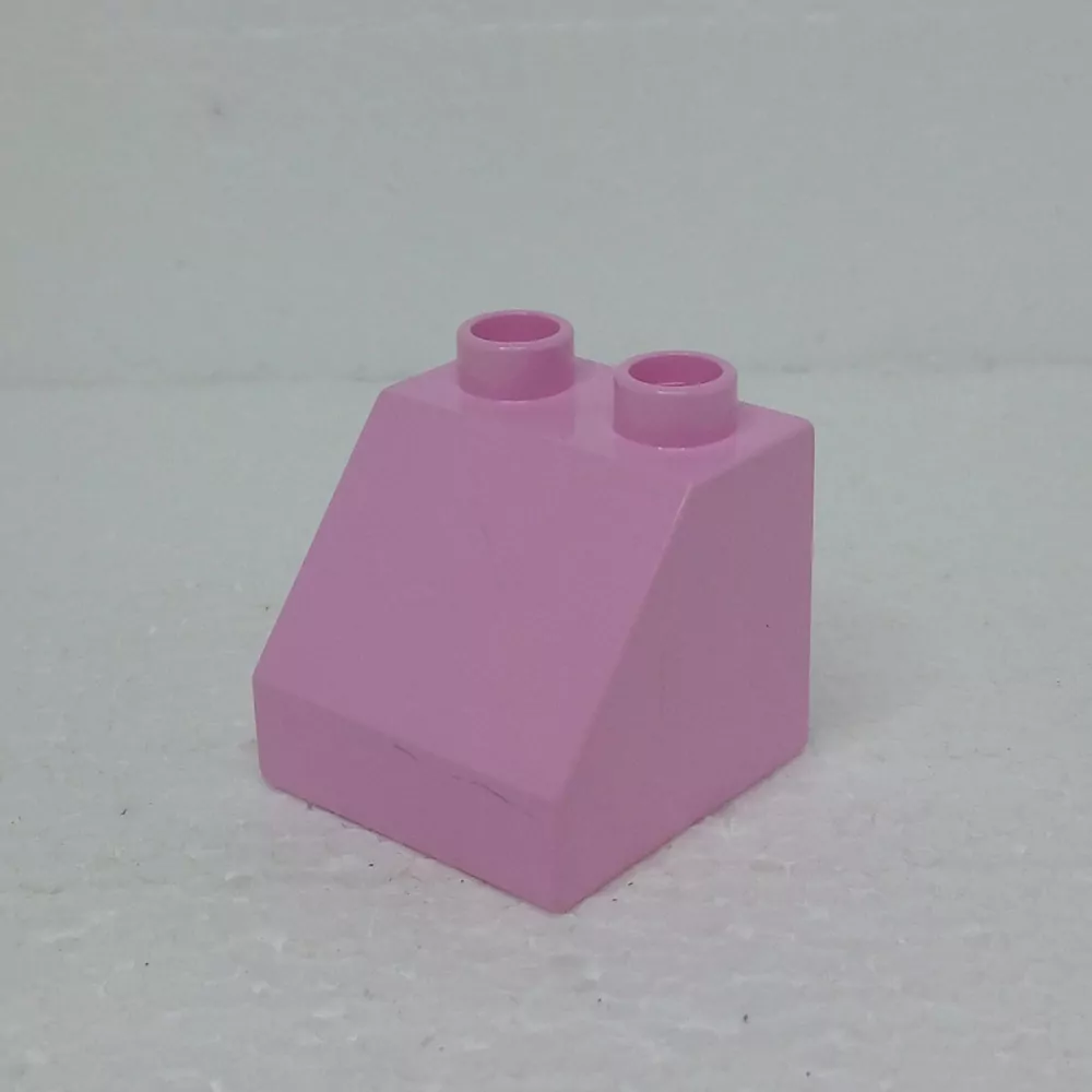 Lego® Duplo® Kostka 2x2 zkosená světle růžová