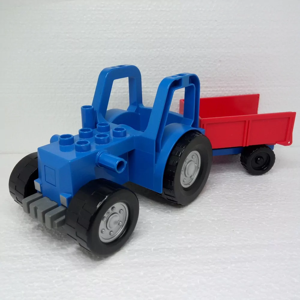 Lego® Duplo® Traktor modrý s vlečkou červenou