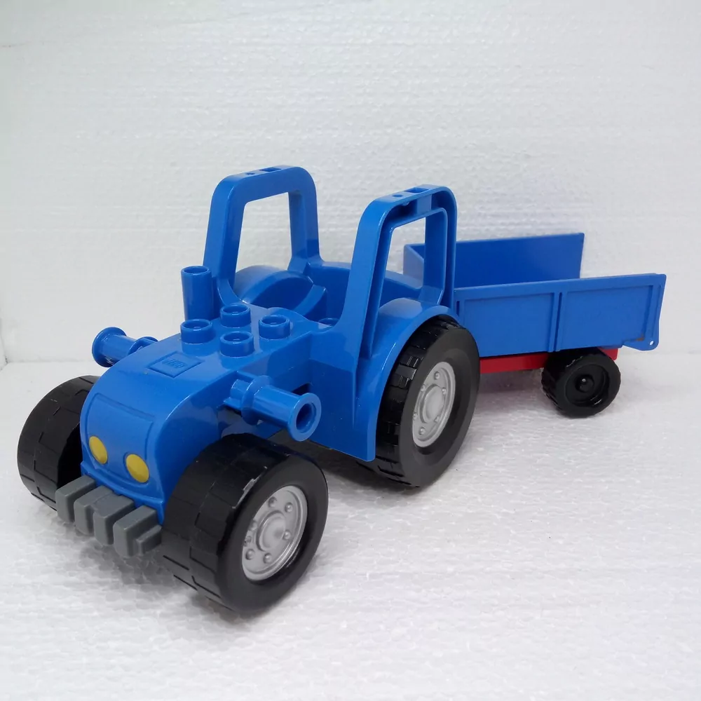 Lego® Duplo® Traktor modrý s vlečkou modrou