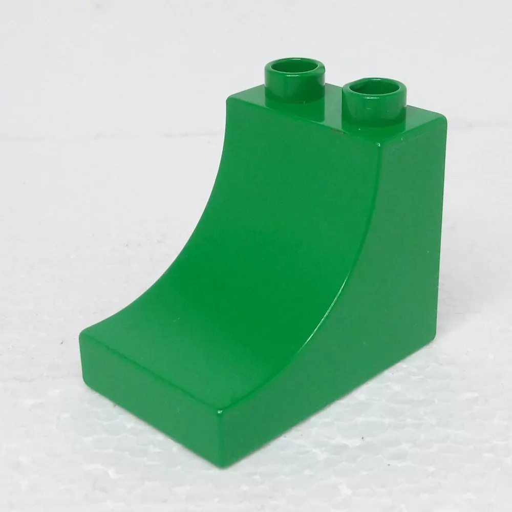 Lego® Duplo® Kostka 2x3x2 zkosená oblá tmavě zelená