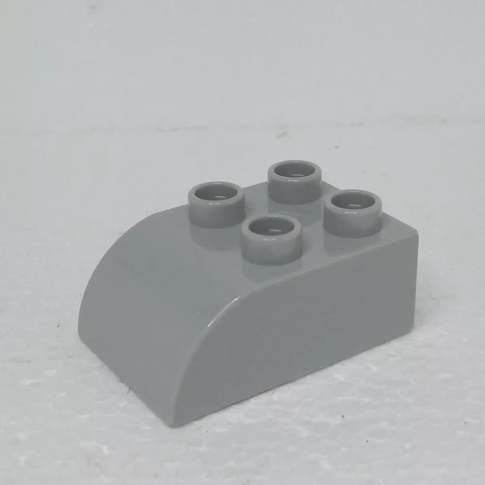 Lego® Duplo® Kostka 2x3 oblá šedá