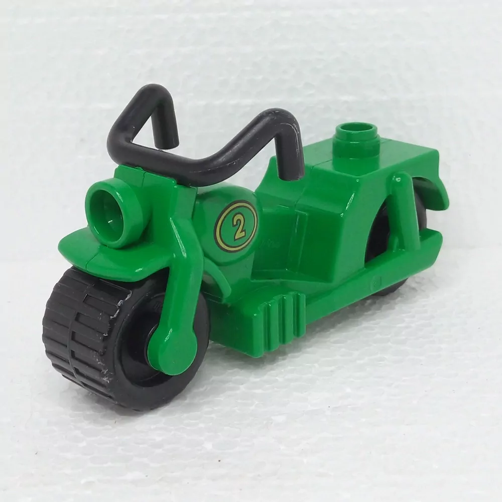 Lego® Duplo® Zelená motorka, černá řídítka