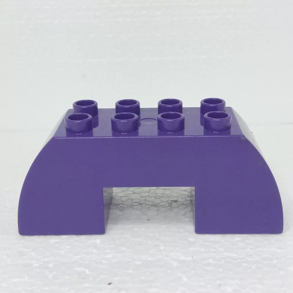 Lego® Duplo® Kostka 2x6x2 zakřivená fialová