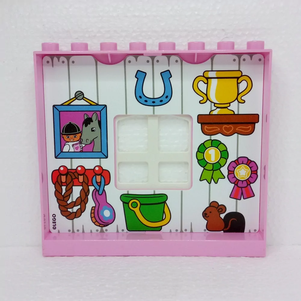 Lego® Duplo® Růžová stěna s tapetou - stodola