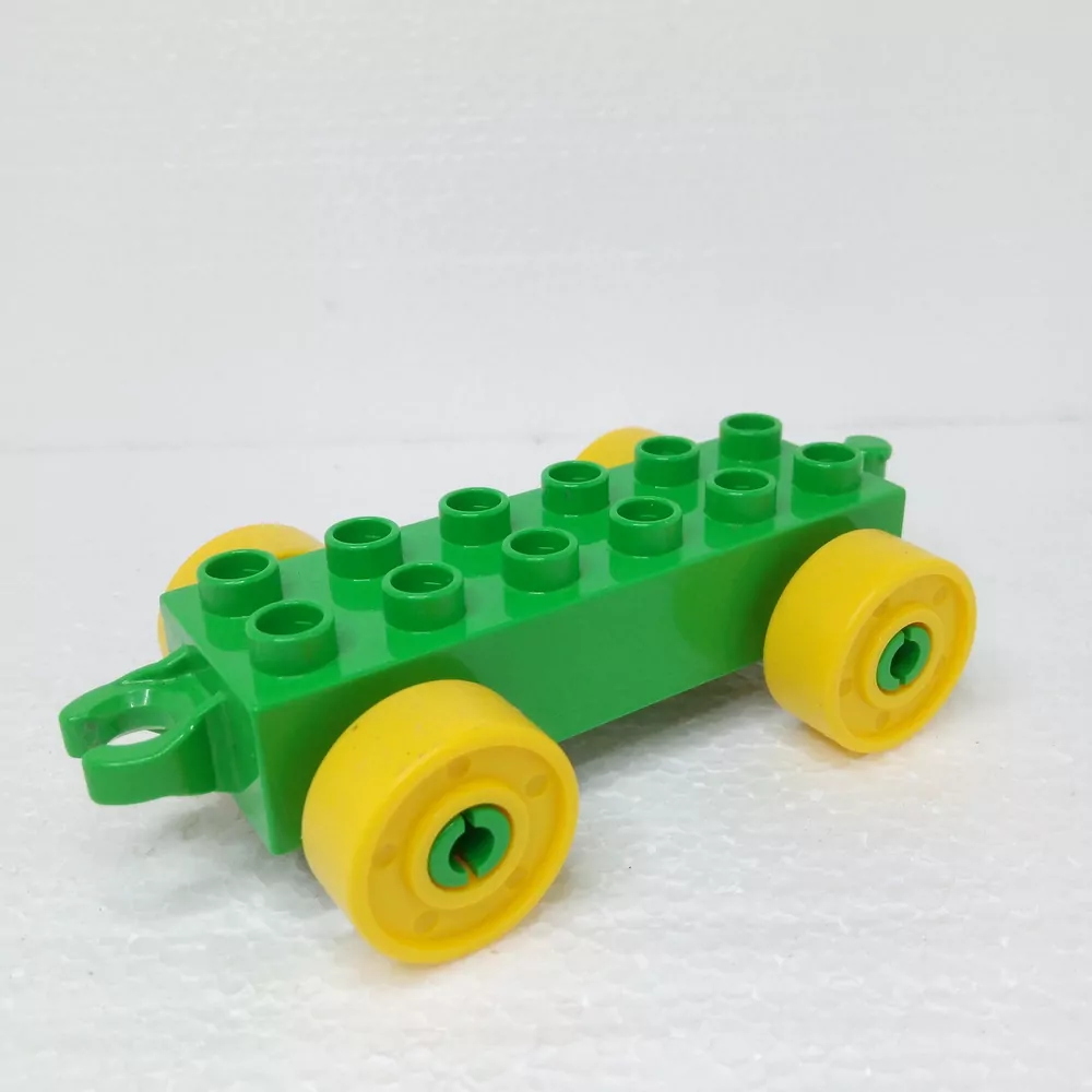 Lego® Duplo® Podvozek zelený, žlutá kola