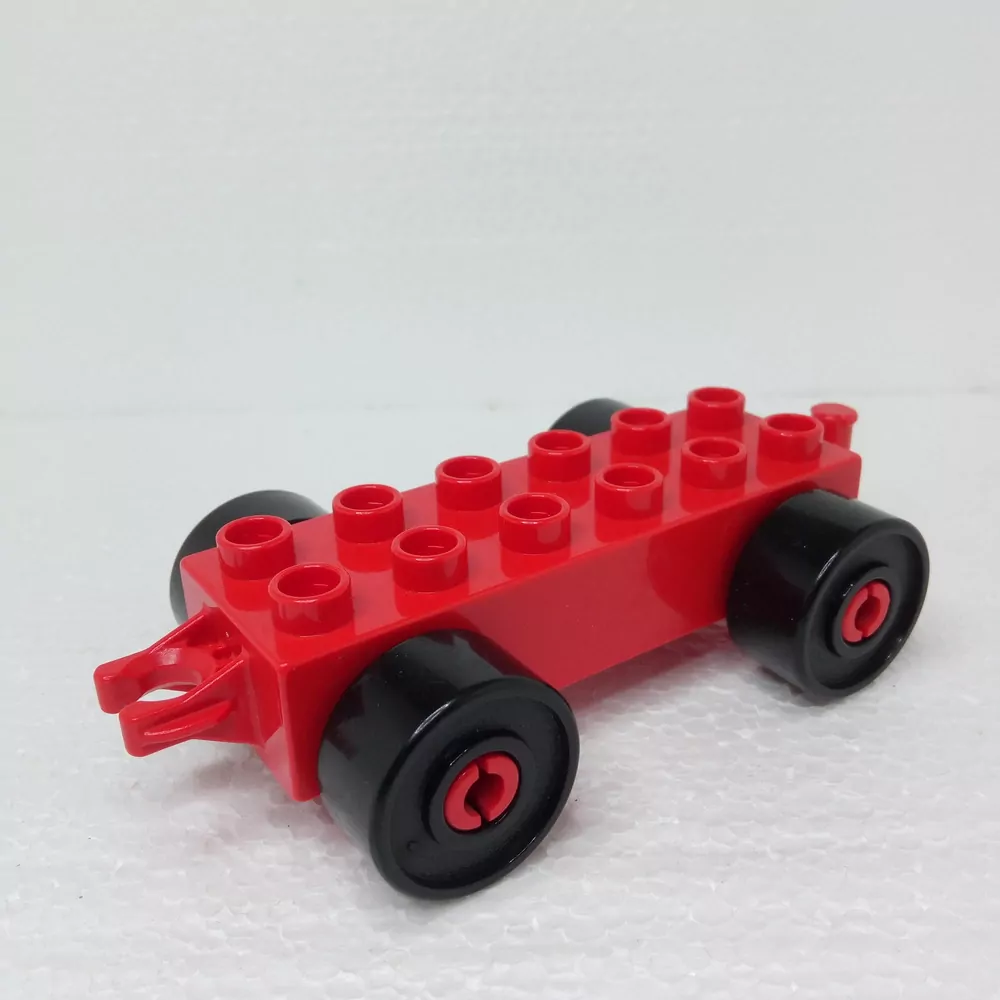 Lego® Duplo® Podvozek červený, černá kola