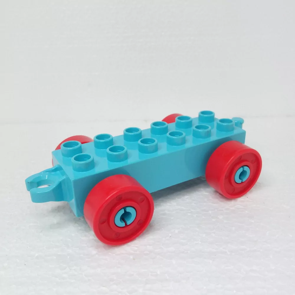Lego® Duplo® Podvozek tyrkysový, červená kola