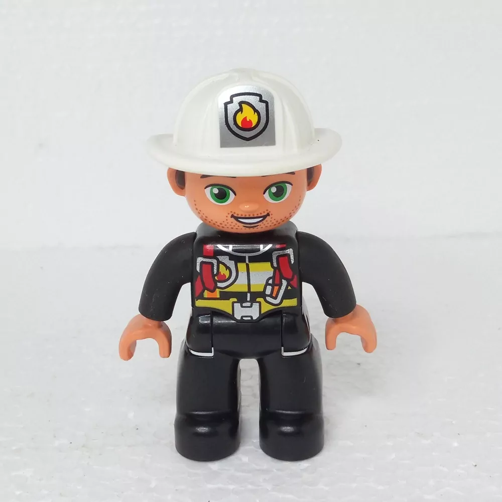Lego® Duplo® Panáček Muž Hasič Bílá helma