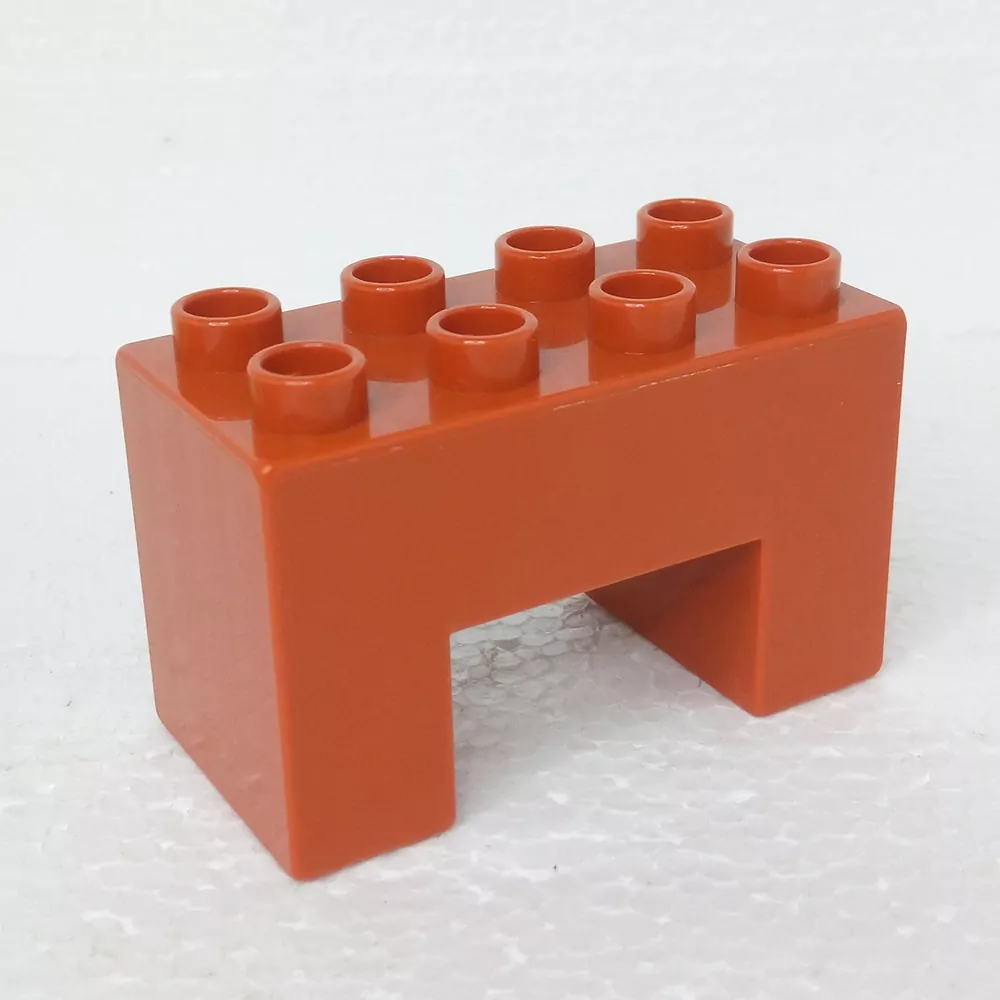 Lego® Duplo® Kostka 2x4x2 most hranatý hnědý