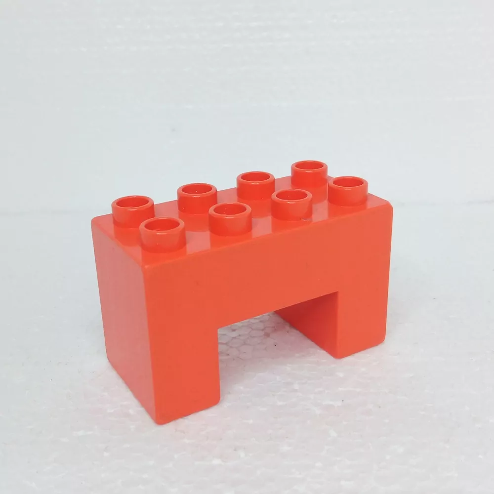 Lego® Duplo® Kostka 2x4x2 most hranatý oranžový
