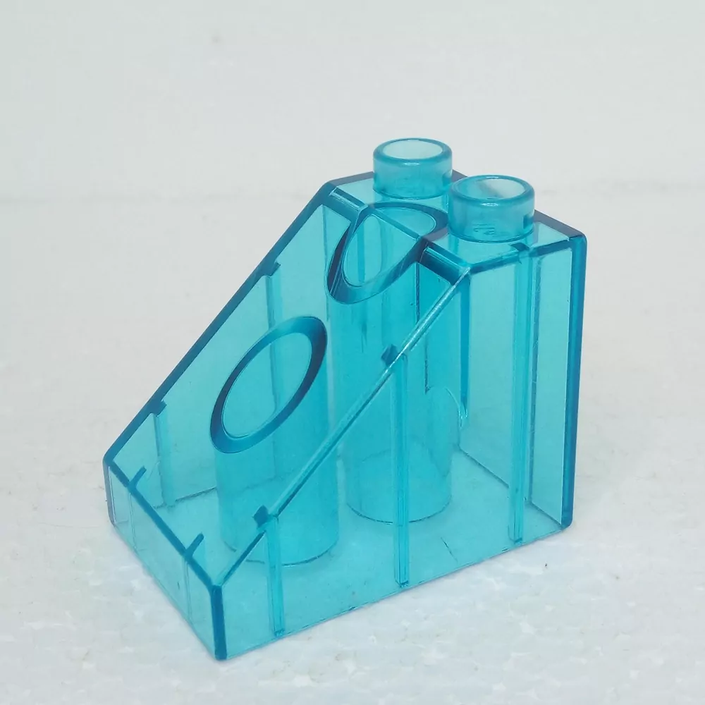 Lego® Duplo® Kostka 3x2x2 hranatá zkosená průhledná