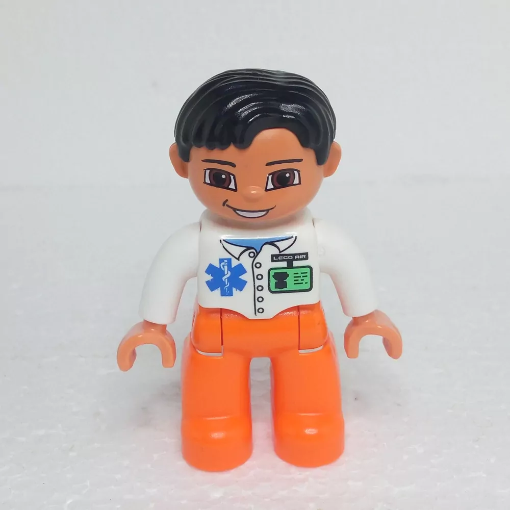 Lego® Duplo® Panáček Muž Lékař Černé vlasy