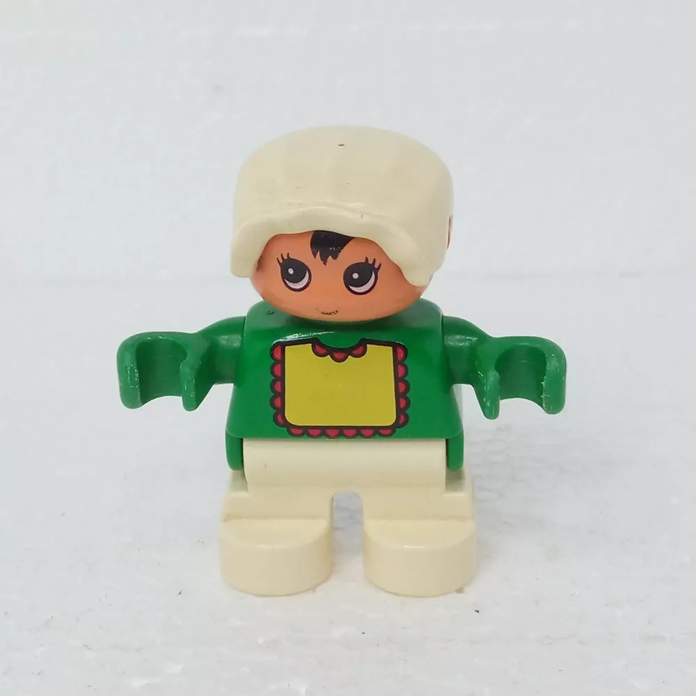 Lego® Duplo® Panáček Dítě Holčička bílá čepička