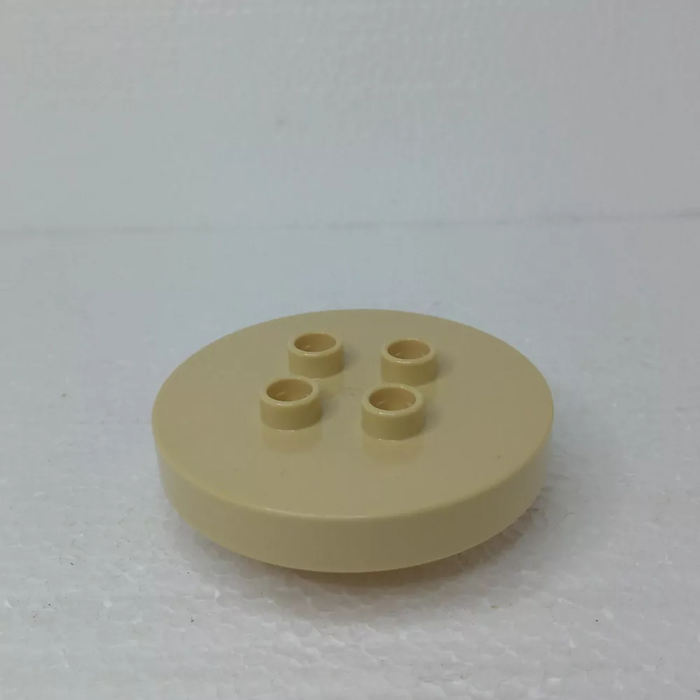 Lego® Duplo® Stůl kulatý béžový