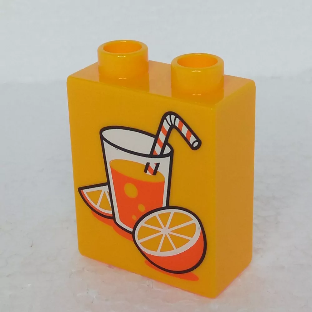 Lego® Duplo® Kostka 1x2x2 potisk juice