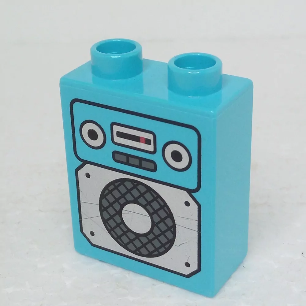 Lego® Duplo® Kostka 1x2x2 potisk radio