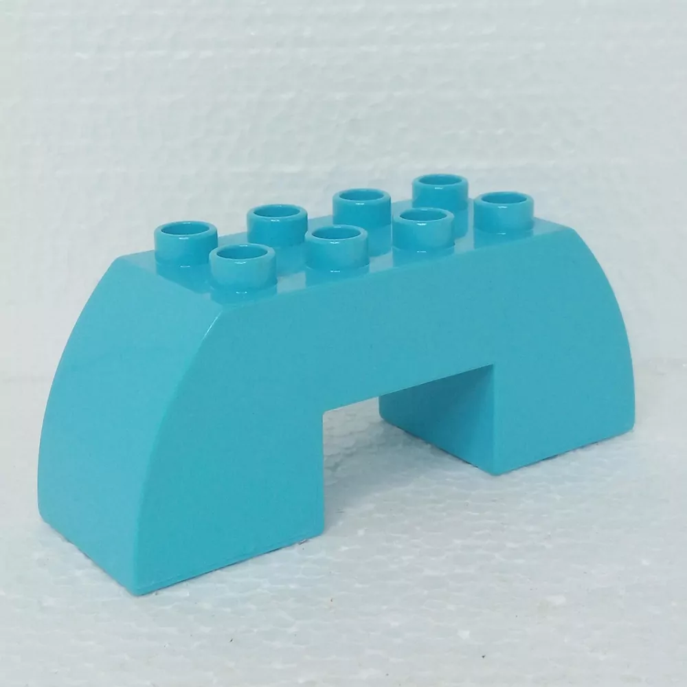 Lego® Duplo® Kostka 2x6x2 zakřivená tyrkysová