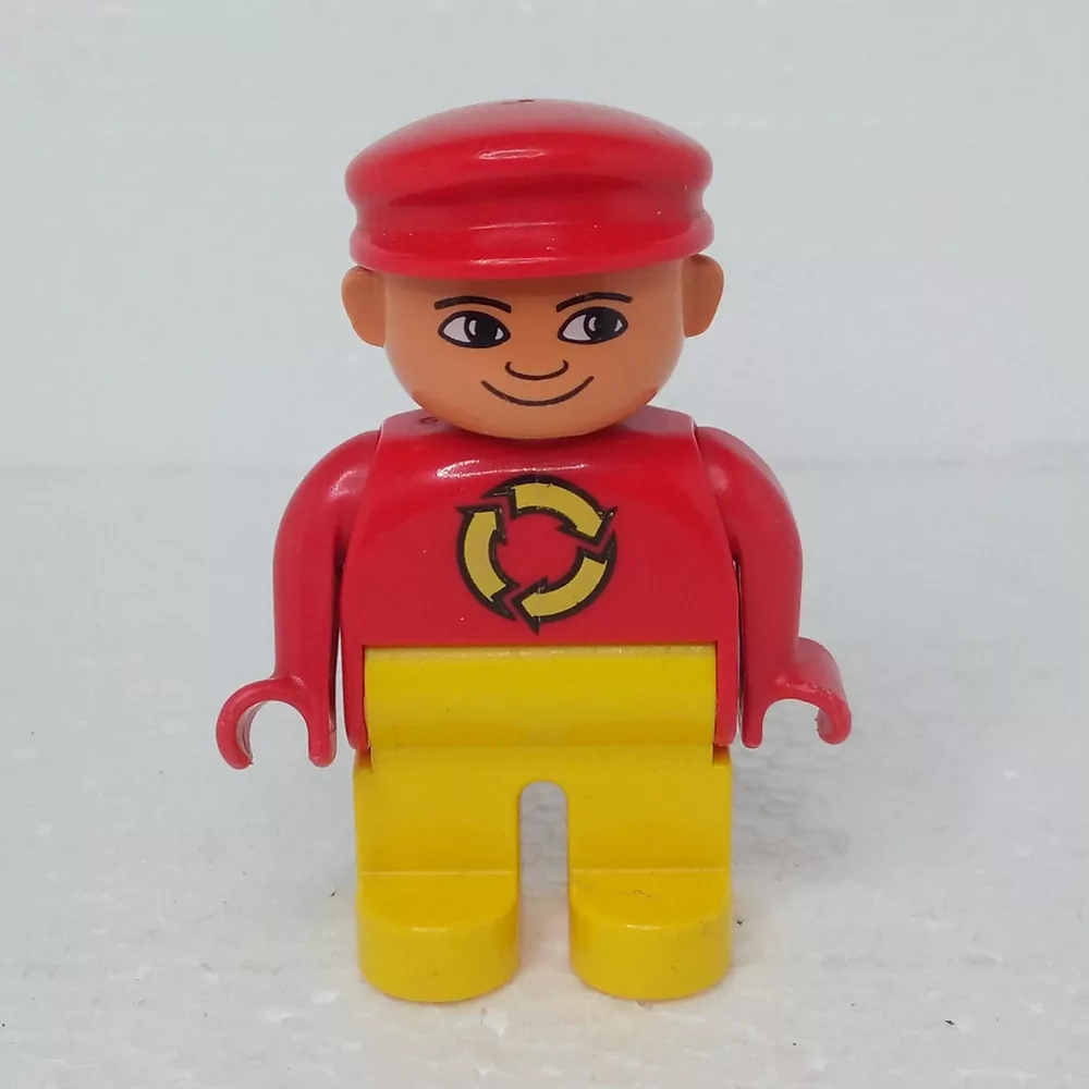 Lego® Duplo® Panáček Muž Popelář Červená čepice