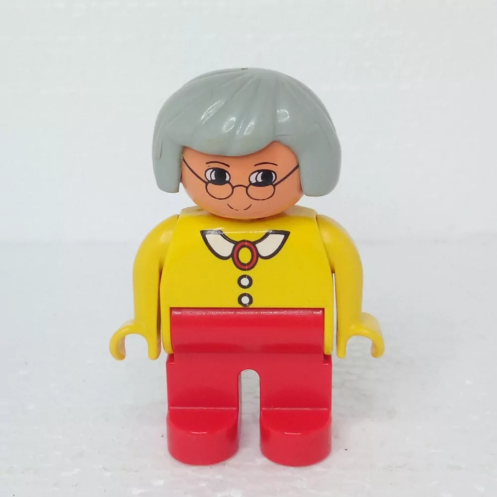 Lego® Duplo® Panáček Žena babička šedé vlasy