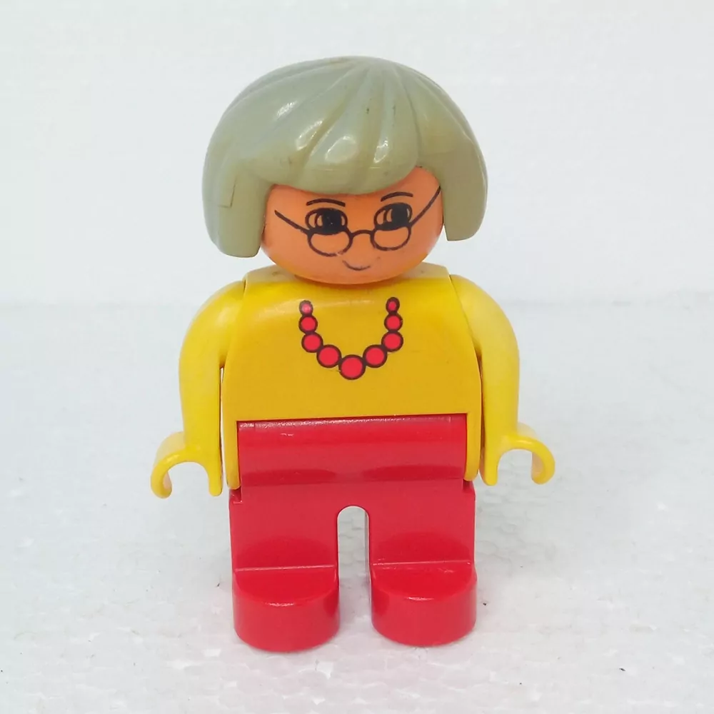 Lego® Duplo® Panáček Žena babička šedé vlasy