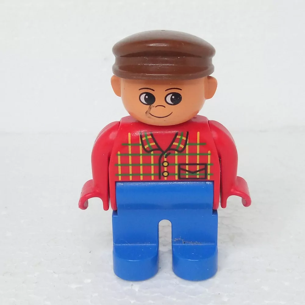 Lego® Duplo® Panáček Muž Dělník Hnědá čepice