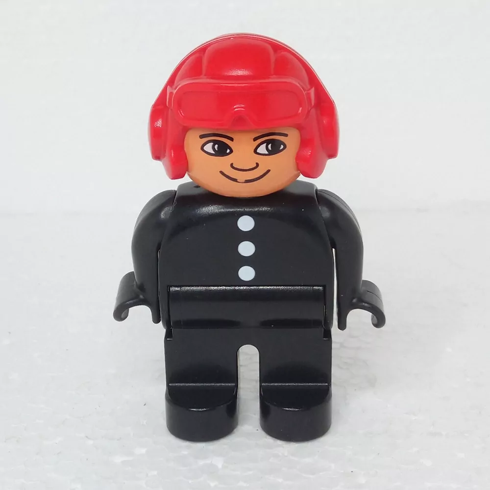 Lego® Duplo® Panáček Muž Závodník Červená helma