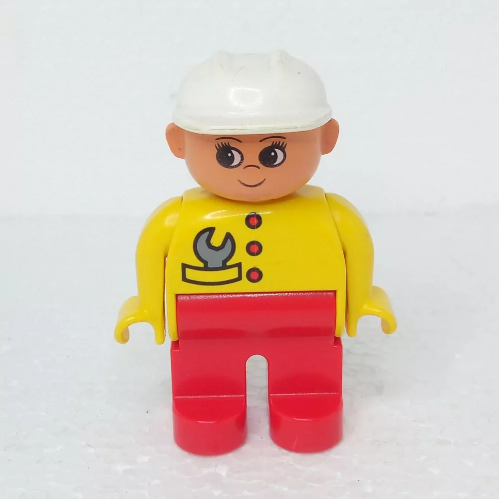 Lego® Duplo® Panáček Muž Dělník Bílá helma
