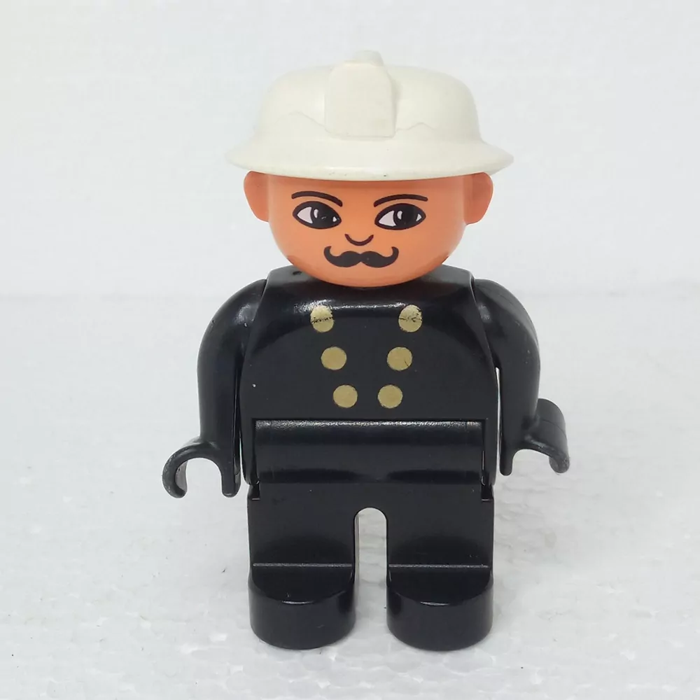 Lego® Duplo® Panáček Muž Hasič Bílá helma