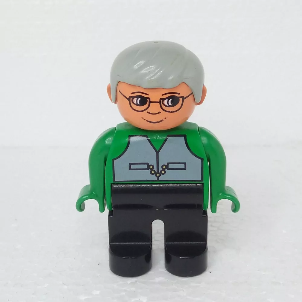 Lego® Duplo® Panáček Muž Dědeček Šedé vlasy