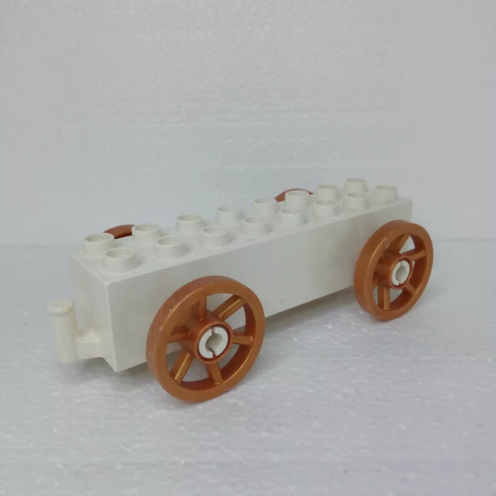 Lego® Duplo® Podvozek kočáru bílý