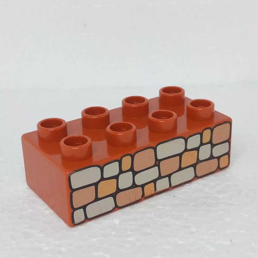 Lego® Duplo® Kostka potisk kamenná zeď