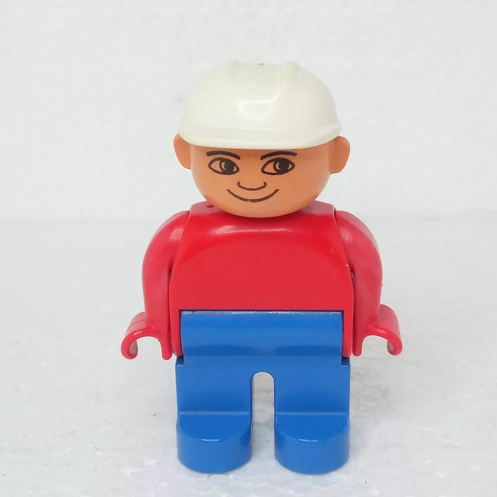 Lego® Duplo® Panáček Muž Dělník Bílá helma