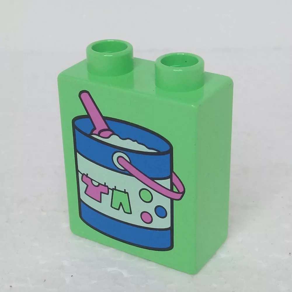 Lego® Duplo® Kostka 1x2x2 potisk kyblík