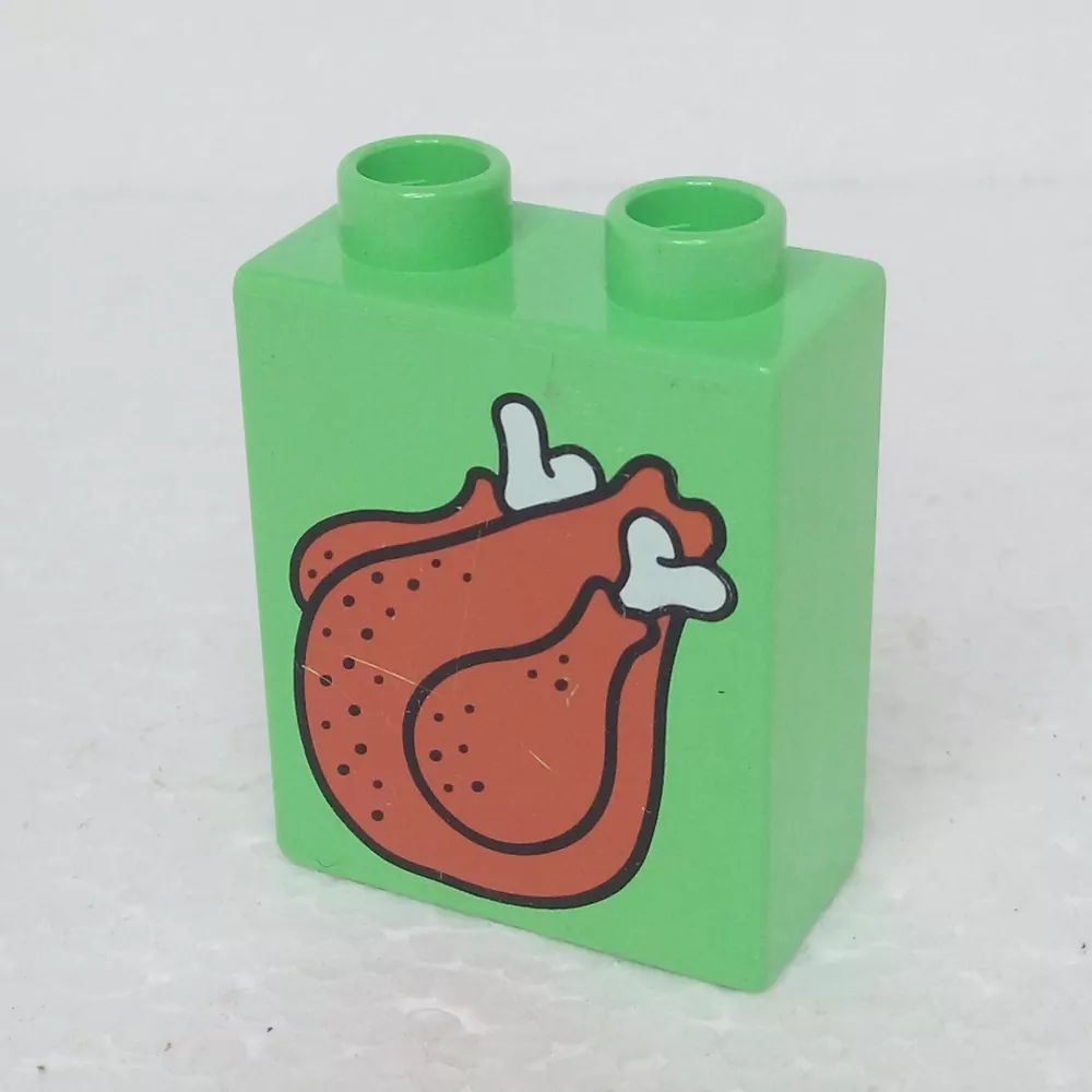 Lego® Duplo® Kostka 1x2x2 potisk krocan