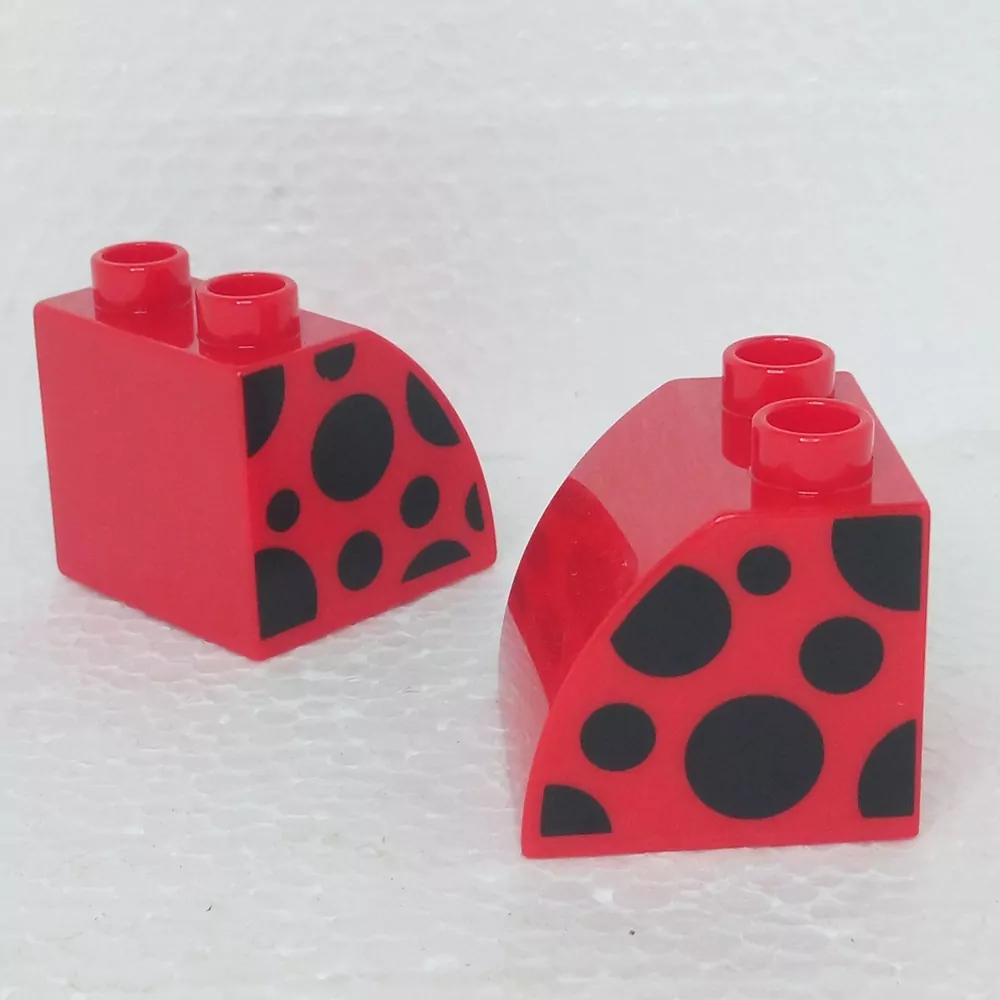 Lego® Duplo® Kostka potisk černé tečky (oboustranná)