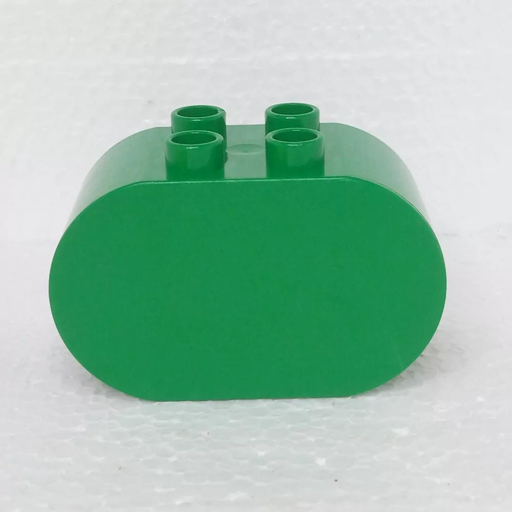 Lego® Duplo® Kostka 2x4x2 kulatá tmavě zelená
