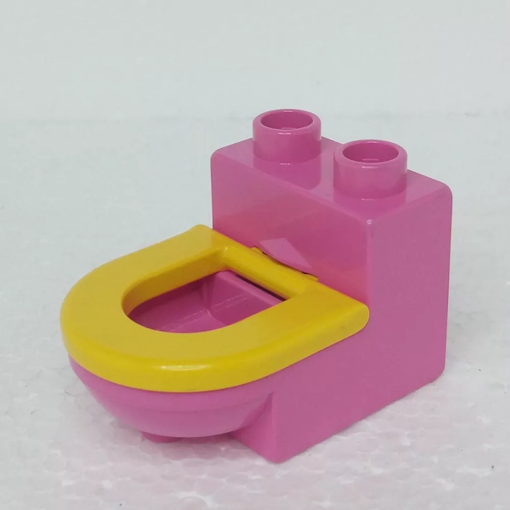 Lego® Duplo® Záchod růžový, žluté prkénko