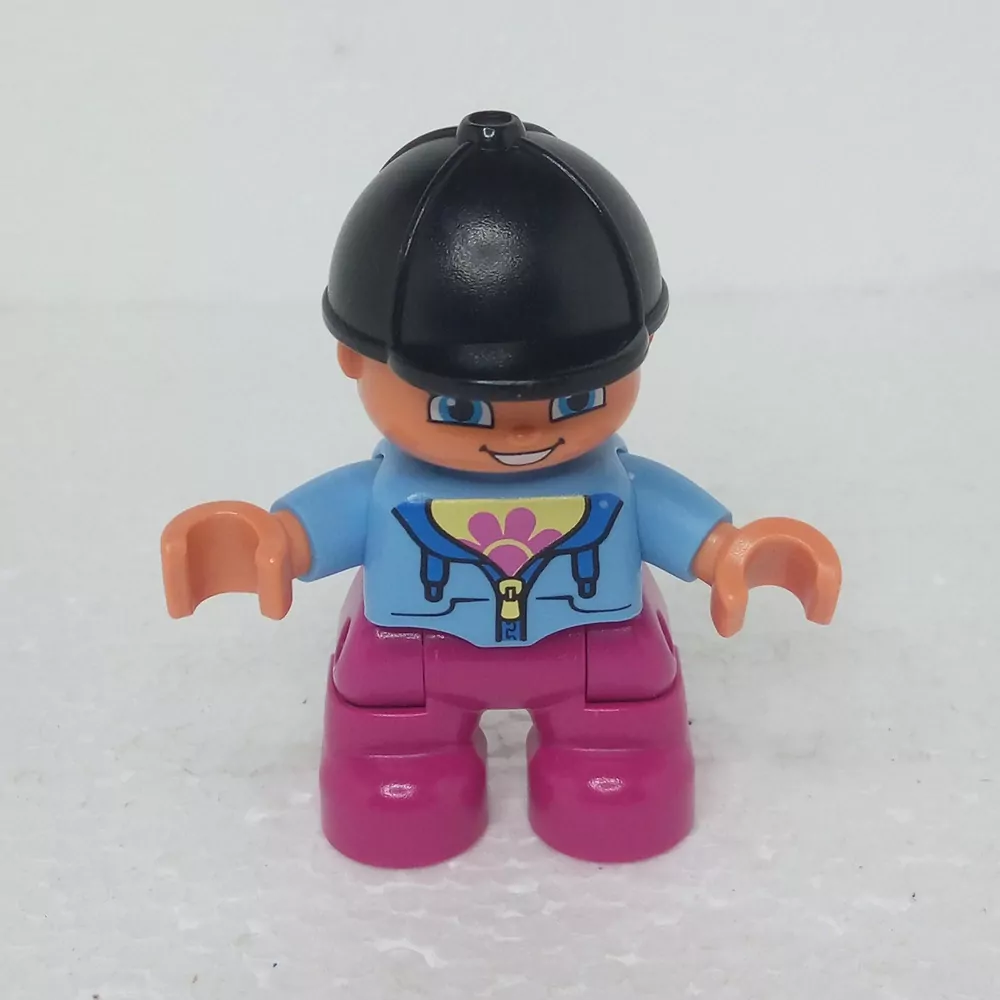 Lego® Duplo® Panáček Dítě Holčička černá helma