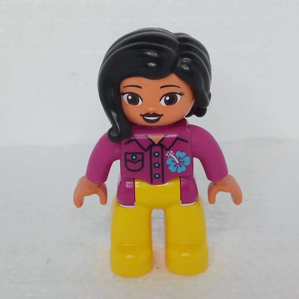 Lego® Duplo® Panáček Žena černé vlasy
