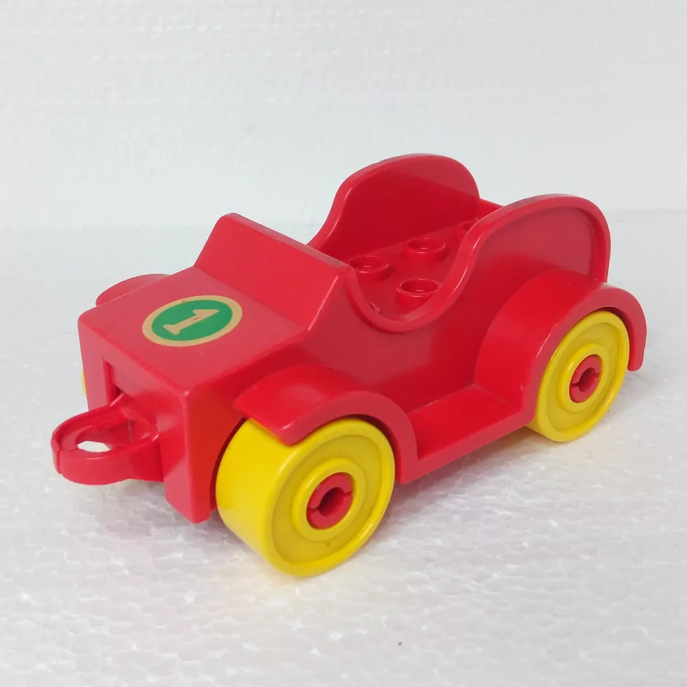 Lego® Duplo® Červené auto nápis "1"