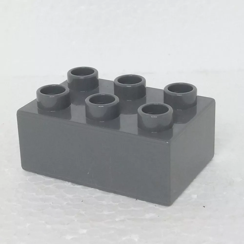 Lego® Duplo® Kostka 2x3 tmavě šedá