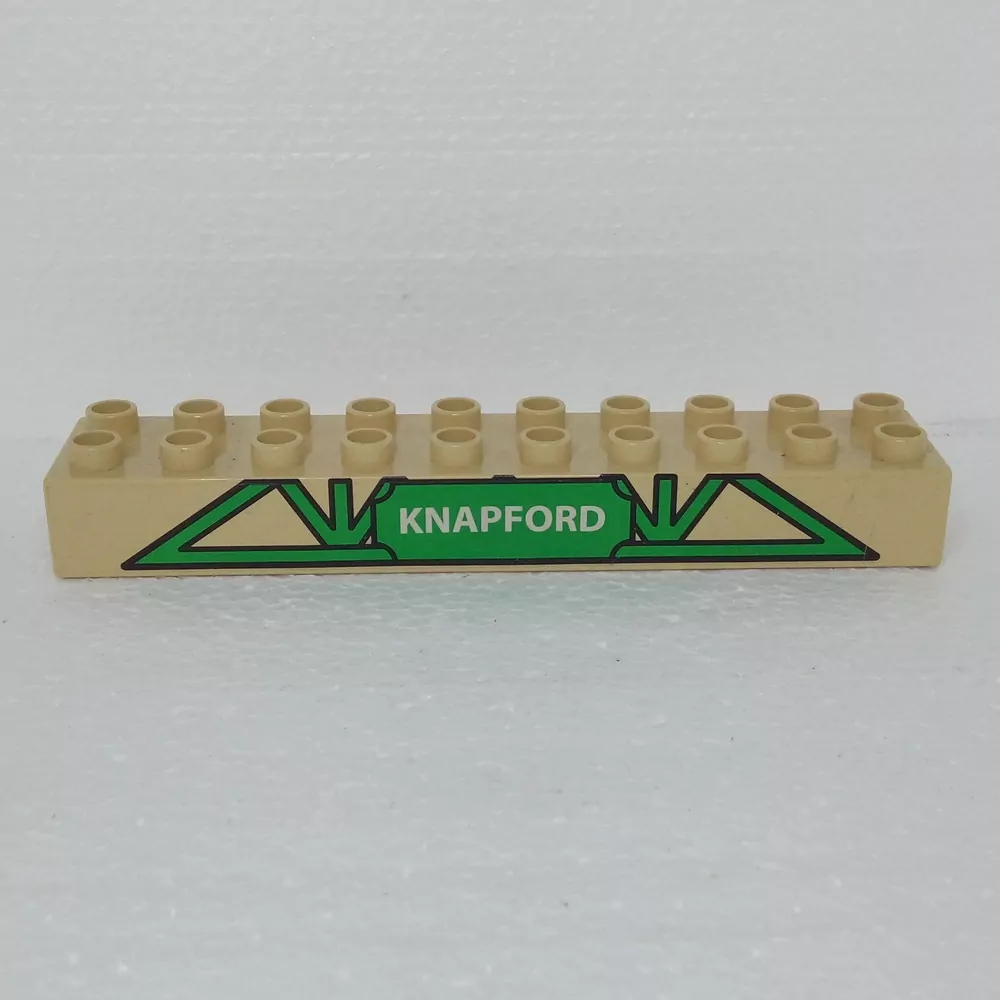 Lego® Duplo® Kostka 2x10 potisk nápis "Knapford"