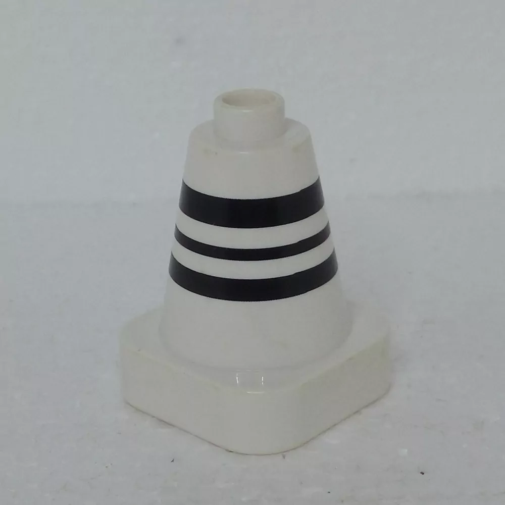 Lego® Duplo® Kužel bílý, černé pruhy