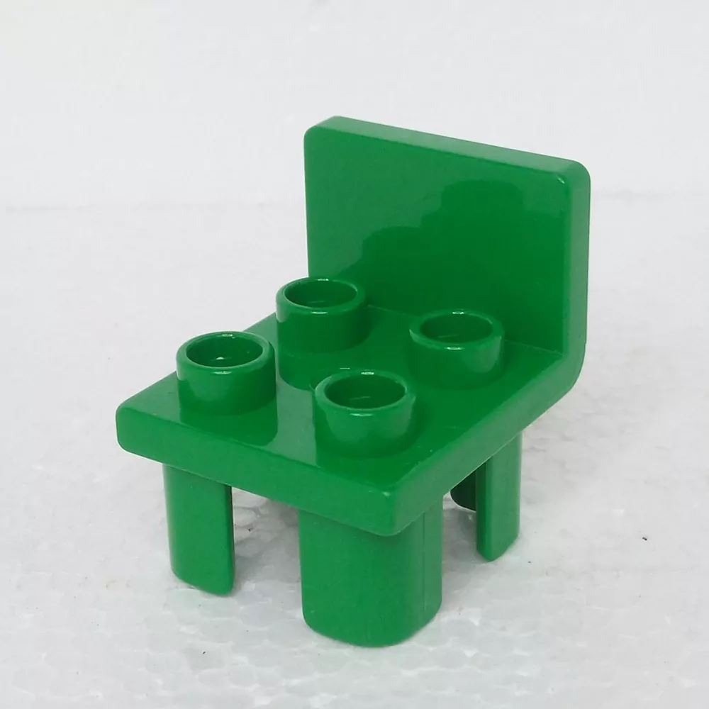 Lego® Duplo® Židle tmavě tmavě zelená hranatá