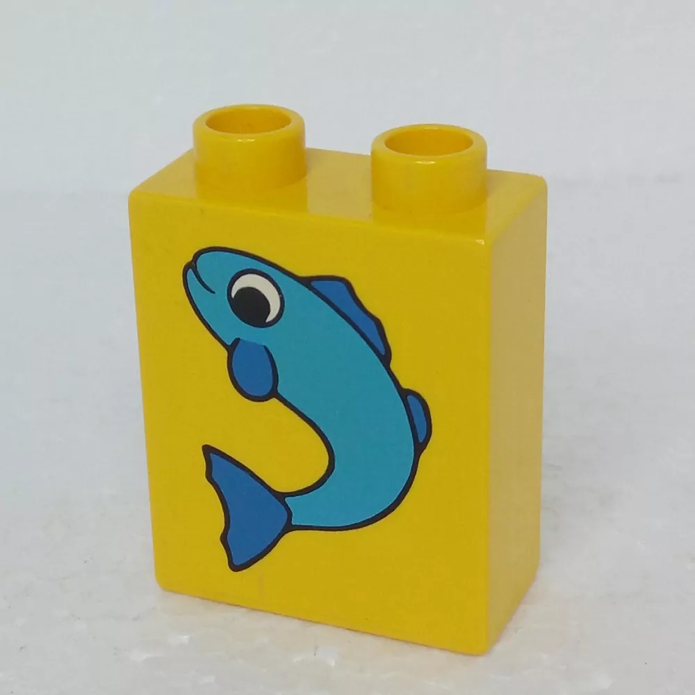 Lego® Duplo® Kostka 1x2x2 potisk ryba
