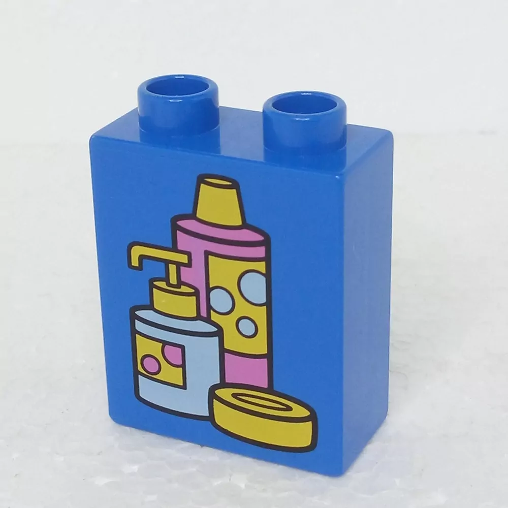 Lego® Duplo® Kostka 1x2x2 potisk mýdlo