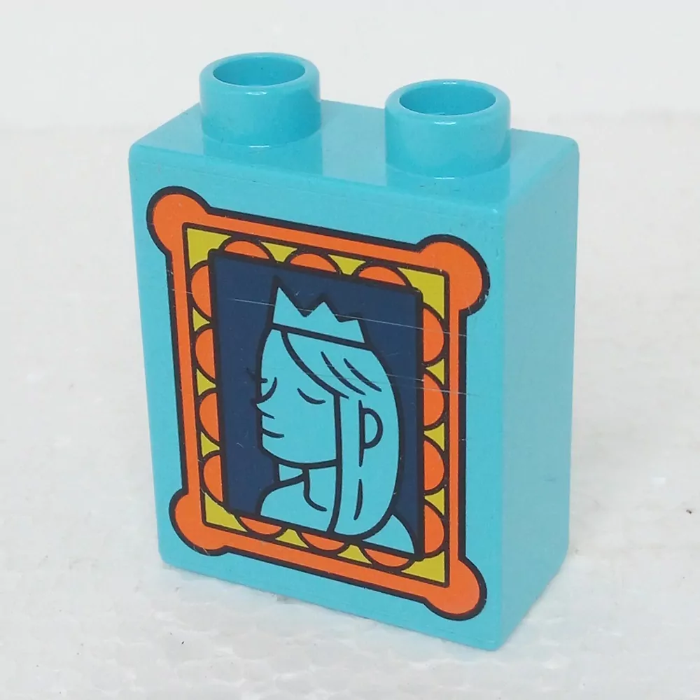 Lego® Duplo® Kostka 1x2x2 potisk obraz Královna