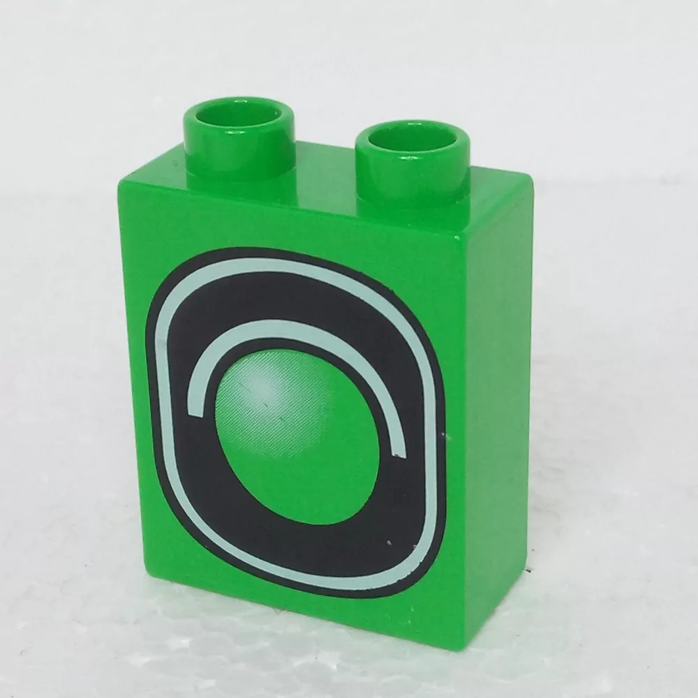 Lego® Duplo® Kostka 1x2x2 potisk semafor