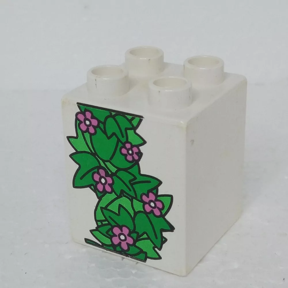 Lego® Duplo® Kostka 2x2x2 potisk květiny