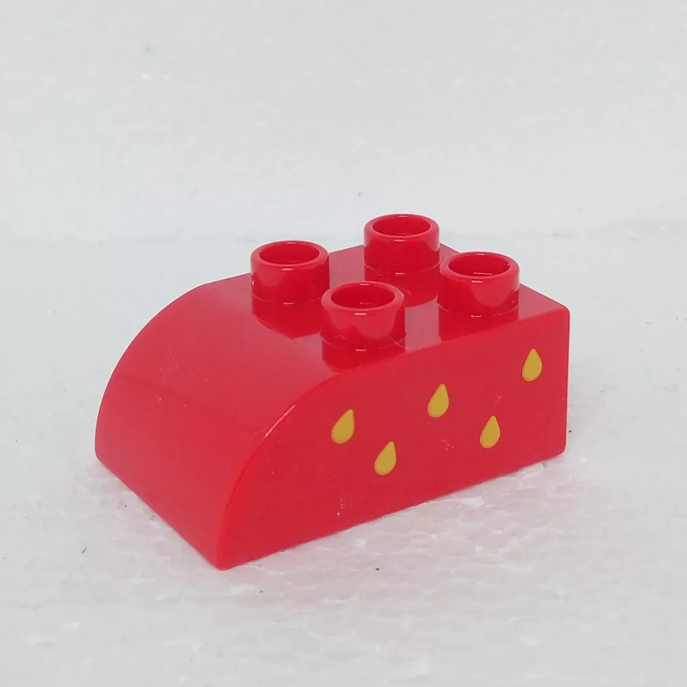 Lego® Duplo® Kostka potisk jahodová zrníčka (levá)